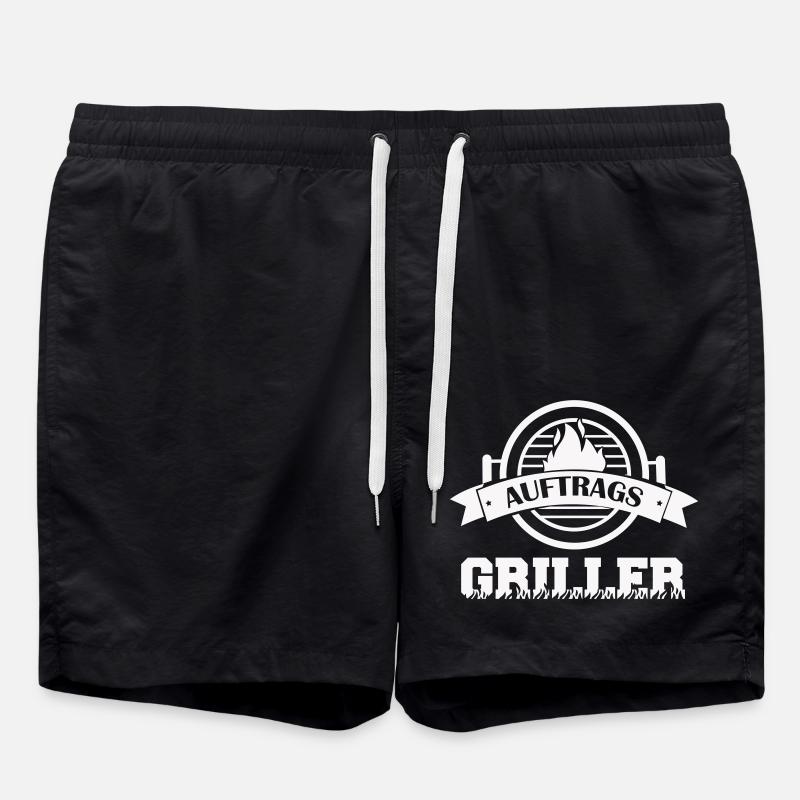 auftrags griller - Badeshorts - Schwarz