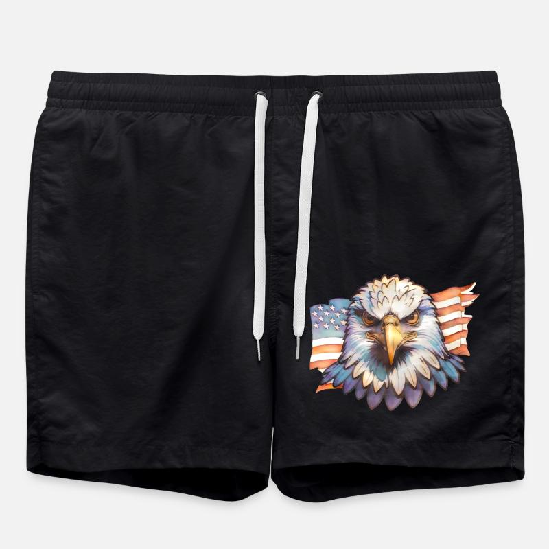 Adler - Badeshorts - Schwarz
