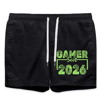 Monstre 2026 - Short de bain - noir - Devant - AI Model Male 185 light (185cm)