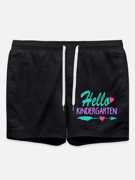 Hello Kindergarten - Swim Trunks - black