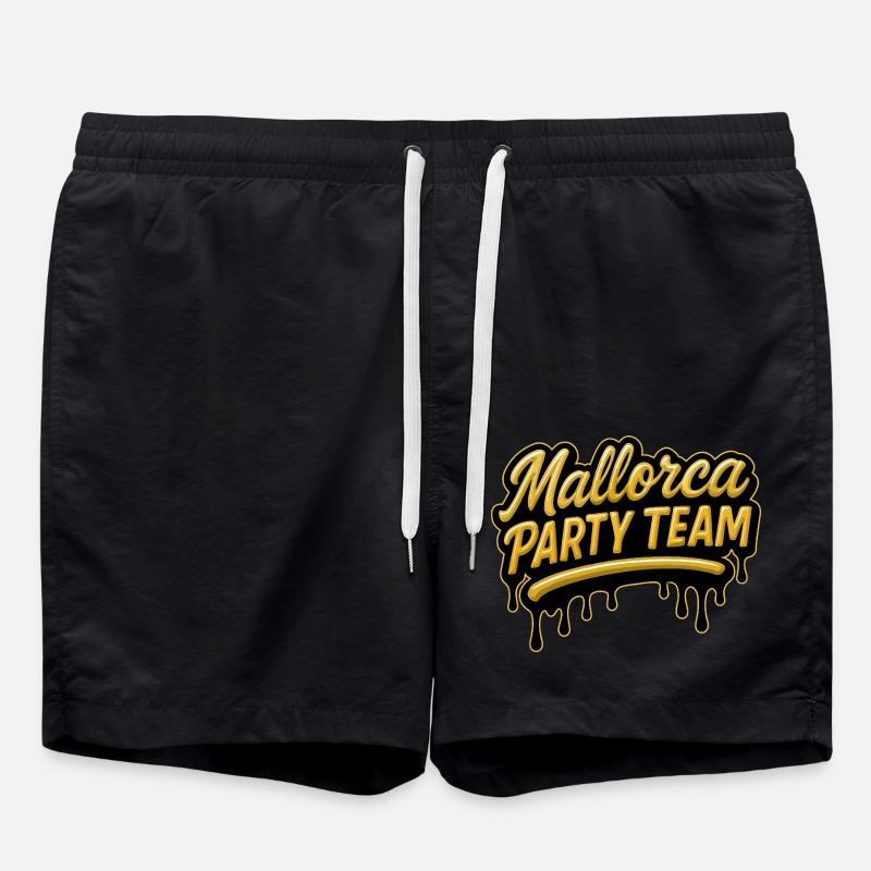 Mallorca Party Team - Swim Trunks - black