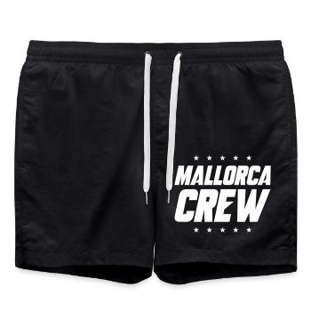 Mallorca Crew - Badeshorts - Schwarz - Vorne - AI Model Male 185 light (185cm)