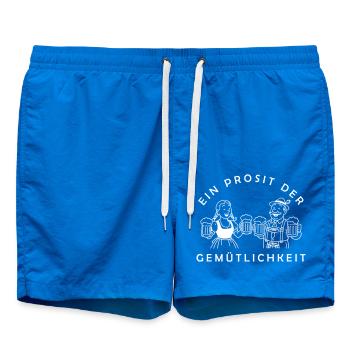 Herr Bier und Frau Bier - Prosit Der Gemütlichkeit - Swim Trunks - cobalt blue - Front
