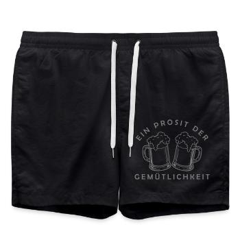 Bier - Ein Prosit der Gemütlichkeit - Short de bain - noir - Devant - AI Model Male 185 light (185cm)