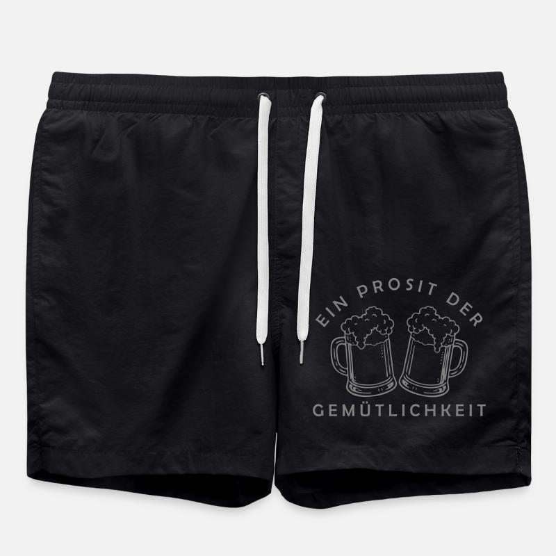 Bier - Ein Prosit der Gemütlichkeit - Swim Trunks - black
