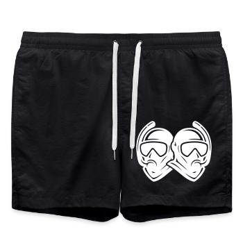 Icône du plongeur - Short de bain - noir - Devant - AI Model Male 185 light (185cm)