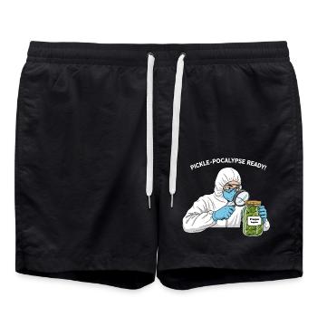 Pickle-pocalypse prêt ! - Short de bain - noir - Devant - AI Model Male 185 light (185cm)