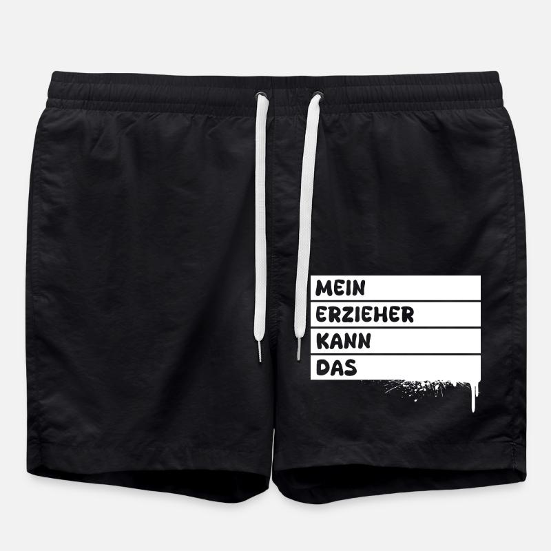 Beruf Erzieher - Badeshorts - Schwarz