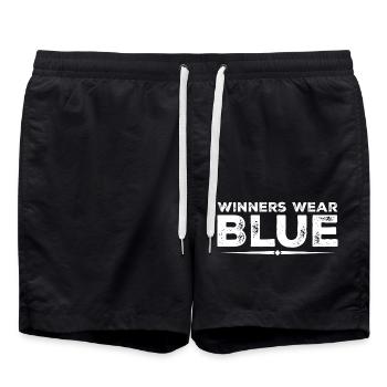Winners Wear Blue Spirit Wear Team Game Color - Short de bain - noir - Devant - AI Model Male 185 light (185cm)