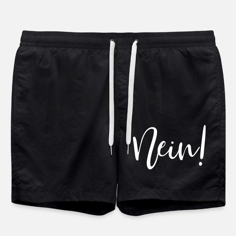Nein! - Badeshorts - Schwarz