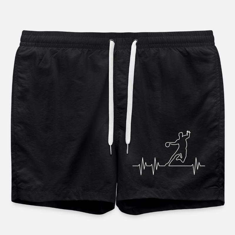 Electrocardiogramme Handball - Short de bain - noir