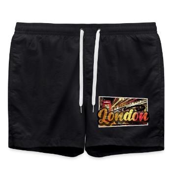Londres - Short de bain - noir - Devant - AI Model Male 185 light (185cm)