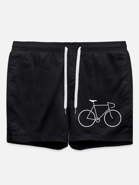 Road bike white - Swim Trunks - black