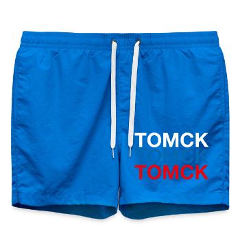 TOMSK Russland Kyrillisch Russian Flag - Badeshorts - Cobalt blue - Vorne