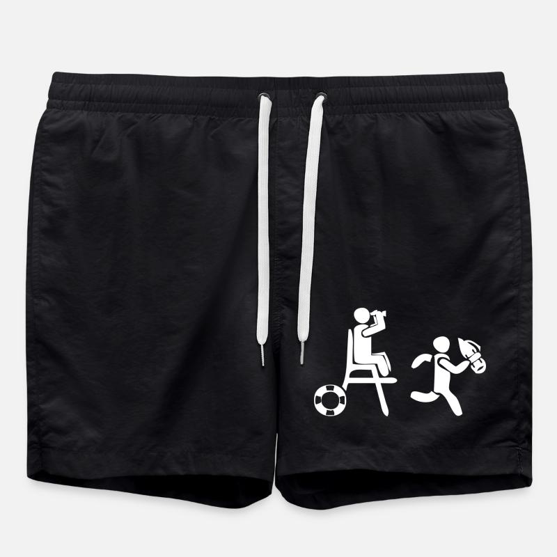 Lifeguard - Swim Trunks - black