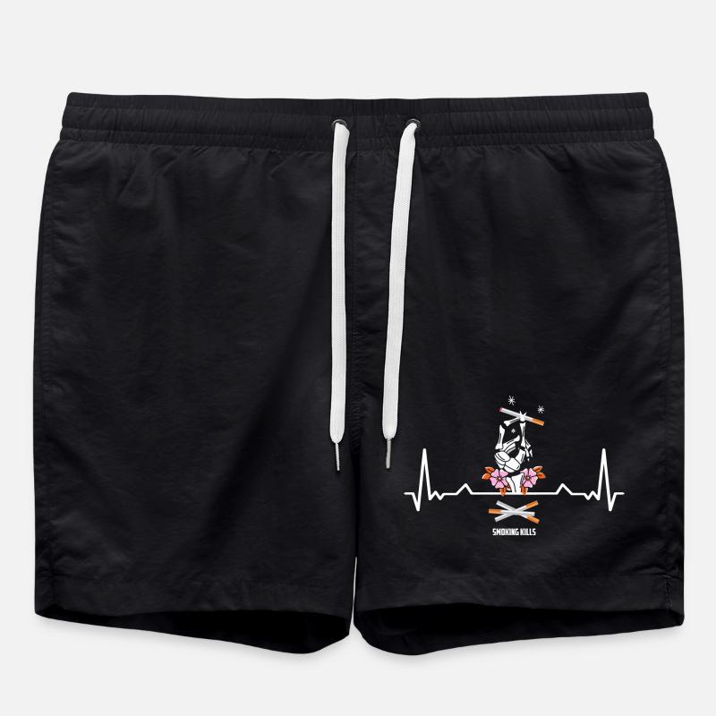 Rauchen kann tödlich sein - Badeshorts - Schwarz