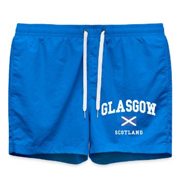 Glasgow Scotland Flag Graphic - Badeshorts - Cobalt blue - Vorne