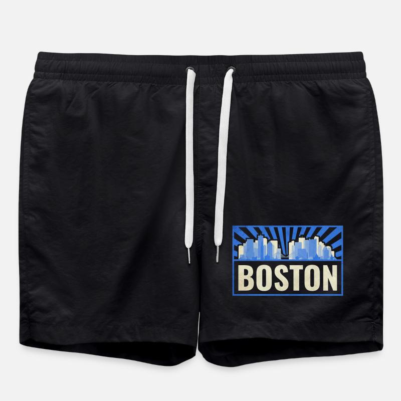 Boston États-Unis - Short de bain - noir