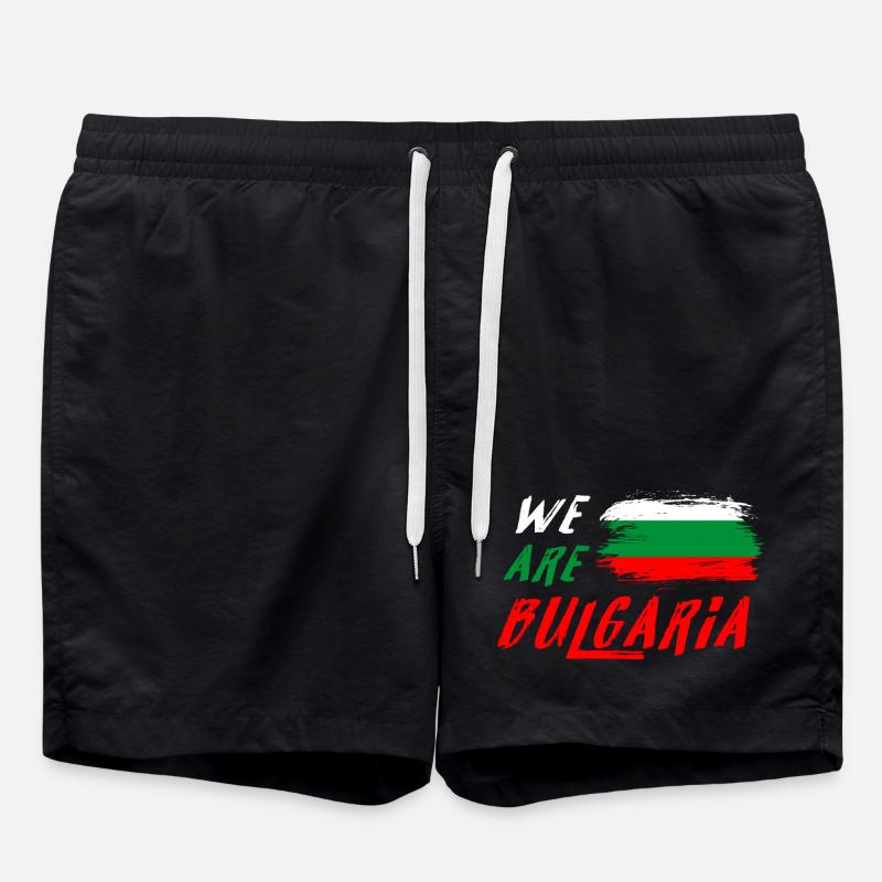 We are Bulgaria flag - Swim Trunks - black