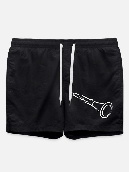 Clarinet sketch - Swim Trunks - black