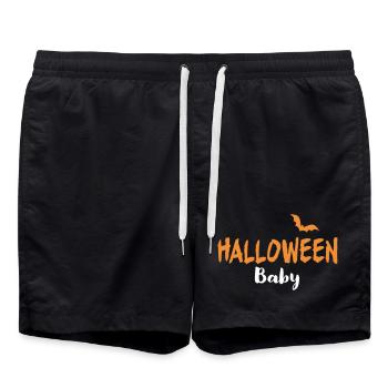 Halloween Baby Kostüm - Badeshorts - Schwarz - Vorne - AI Model Male 185 light (185cm)