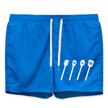 Cuillère en bois ensemble dessin - Short de bain - cobalt blue - Devant