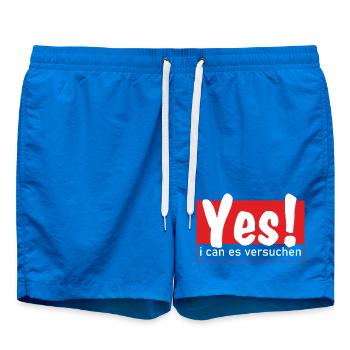 Yes i can es versuchen! - Badeshorts - Cobalt blue - Vorne