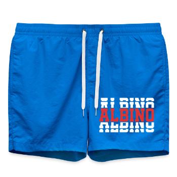 t-shirt albinos t-shirt idée cadeau texte empilé - Short de bain - cobalt blue - Devant