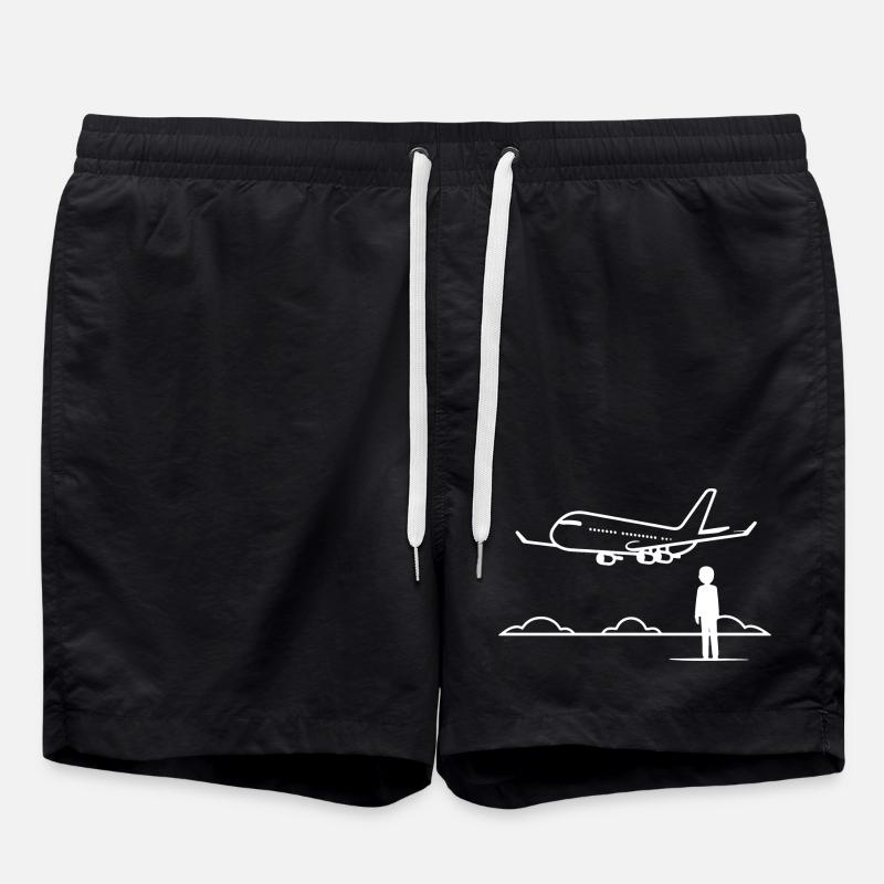 Observateur d’avions - Short de bain - noir
