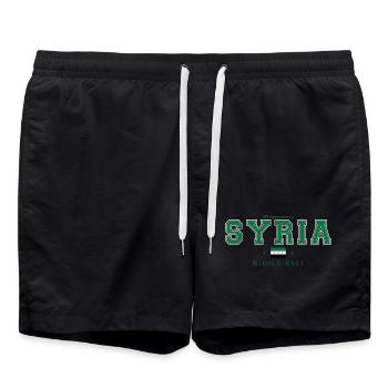 Syrie - Short de bain - noir - Devant - AI Model Male 185 light (185cm)