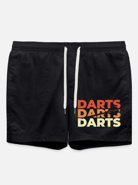 Dart Retro Look - Swim Trunks - black