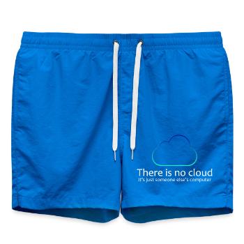 Es gibt kein Cloud-IT-Humor-Shirt - Badeshorts - Cobalt blue - Vorne