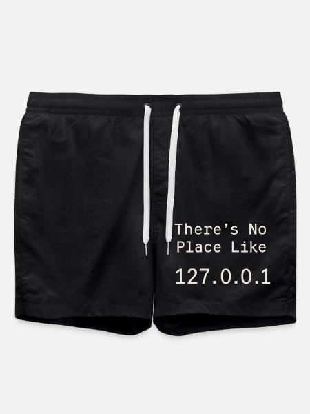 Nothing beats localhost - Swim Trunks - black