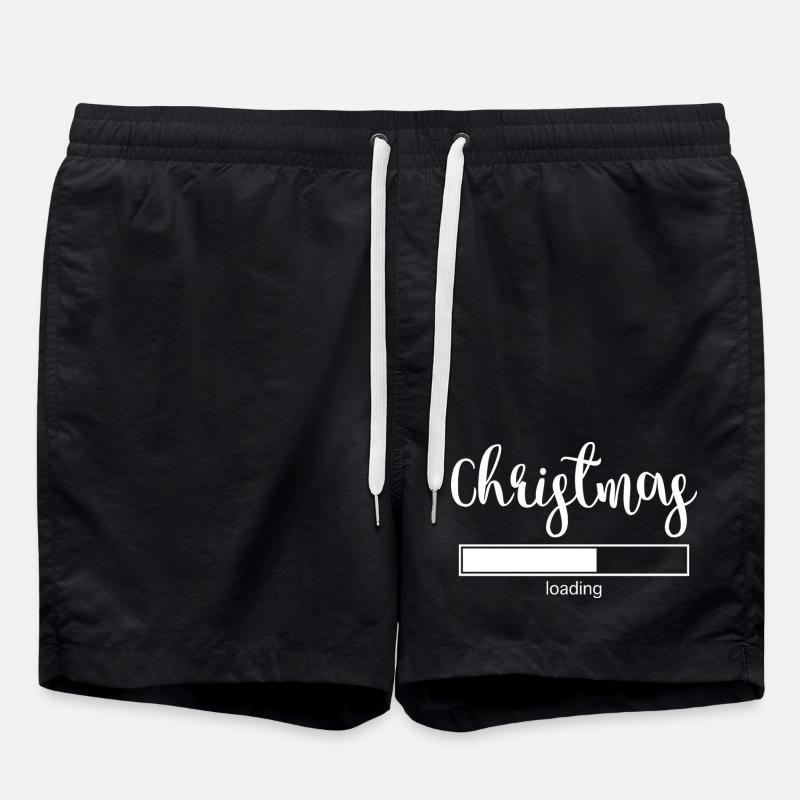Christmas Loading - Swim Trunks - black