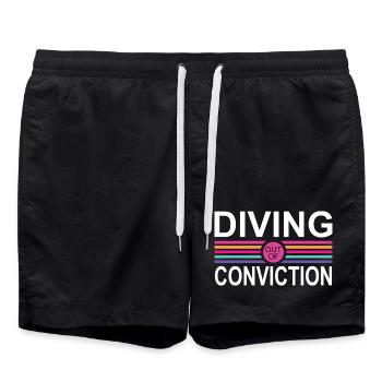 Conviction de plongée - Short de bain - noir - Devant - AI Model Male 185 light (185cm)