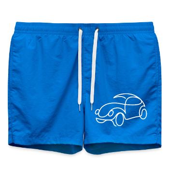 Retro Auto Skizze – schlichtes Oldtimer Motiv - Badeshorts - Cobalt blue - Vorne