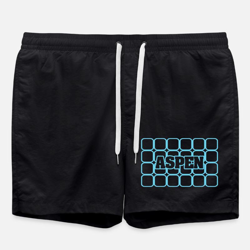 Man's name: Aspen - Swim Trunks - black