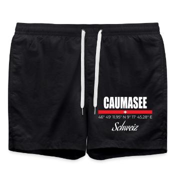 Lac de Cauma - Short de bain - noir - Devant - AI Model Male 185 light (185cm)