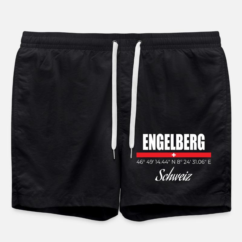 Engelberg - Badeshorts - Schwarz