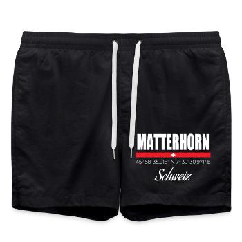 Matterhorn - Swim Trunks - black - Front - AI Model Male 185 light (185cm)