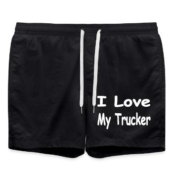 Truck - Badeshorts - Schwarz - Vorne - AI Model Male 185 light (185cm)