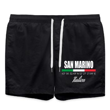 San Marino - Swim Trunks - black - Front - AI Model Male 185 light (185cm)