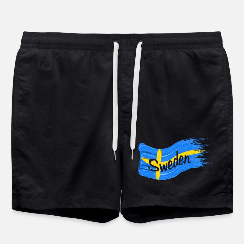 Drapeau suédois - Short de bain - noir