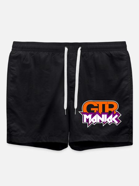 Guitar Maniac - Swim Trunks - black