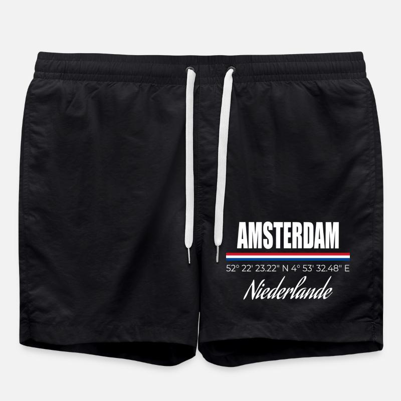 Amsterdam - Badeshorts - Schwarz