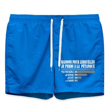 Raisons de Perdre à la Pétanque pour les Fans  - Short de bain - cobalt blue - Devant