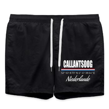 Callantsoog - Badeshorts - Schwarz - Vorne - AI Model Male 185 light (185cm)