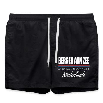 Bergen Aan Zee - Swim Trunks - black - Front - AI Model Male 185 light (185cm)
