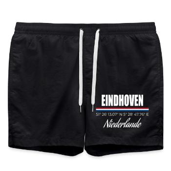 Eindhoven - Swim Trunks - black - Front - AI Model Male 185 light (185cm)