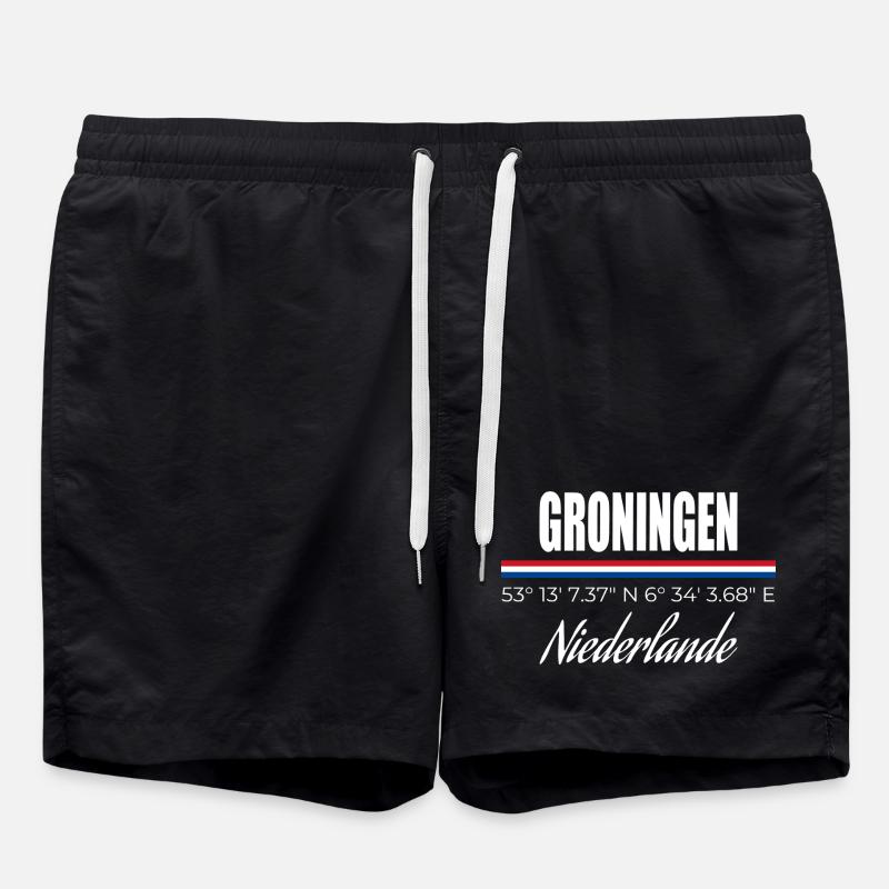 Groningen - Badeshorts - Schwarz